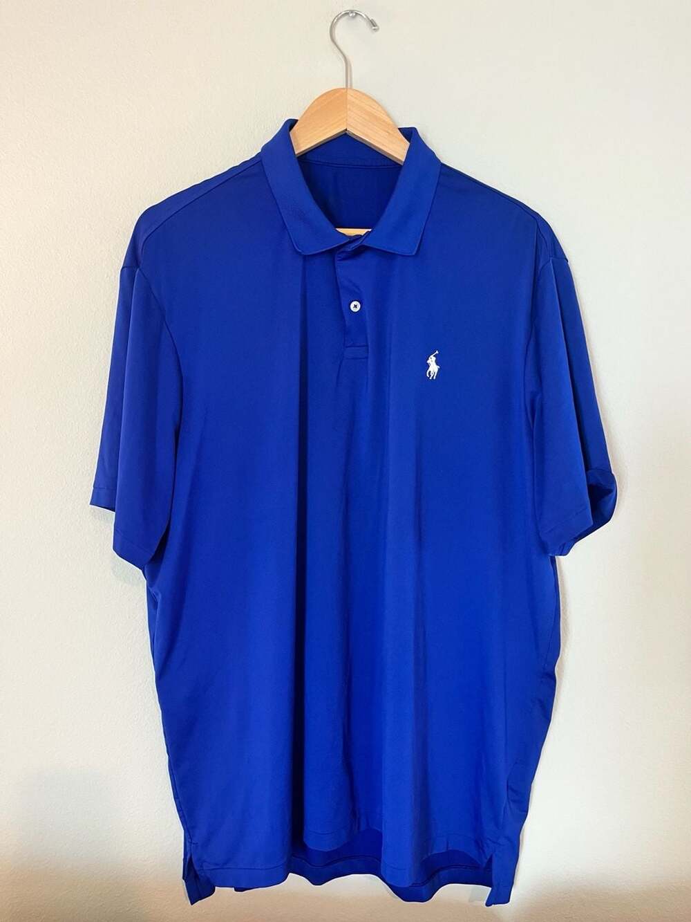 Polo Ralph Laure, Golf Performance Polo, Royal Blue, Lightweight/Breathable, XL